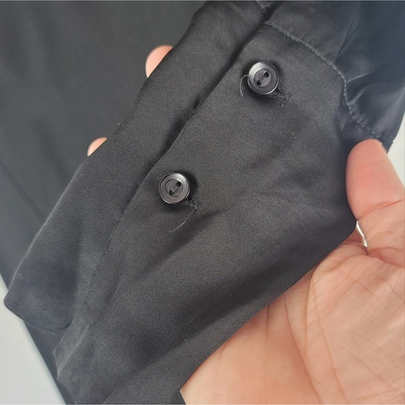 Young fabulous and broke NWT Febe Black One Shoulder Satin Maxi Dress SZ Small - Picture 6 of 11